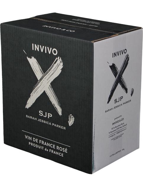 Invivo X, SJP Vin de France Rosé wine bottle