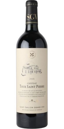 Chateau Tour Saint Pierre Saint Emilion Grand Cru 2015 wine bottle