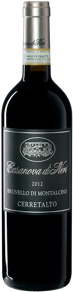 Casanova di Neri, Brunello Cerretalto 2012 i trækasse wine bottle