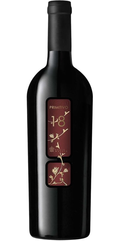 Regia Maestá 18%, Primitivo Puglia 2024 wine bottle