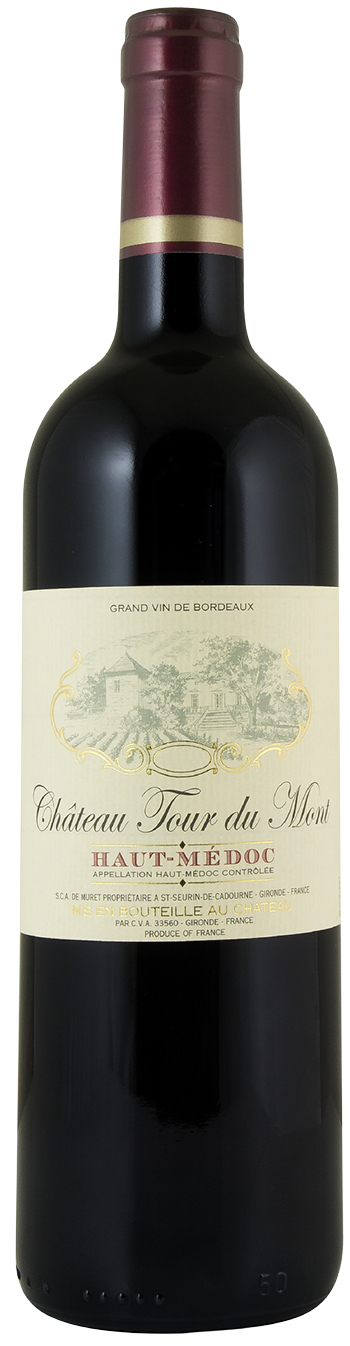 Château Tour du Mont Haut-Médoc 2017 i trækasse wine bottle