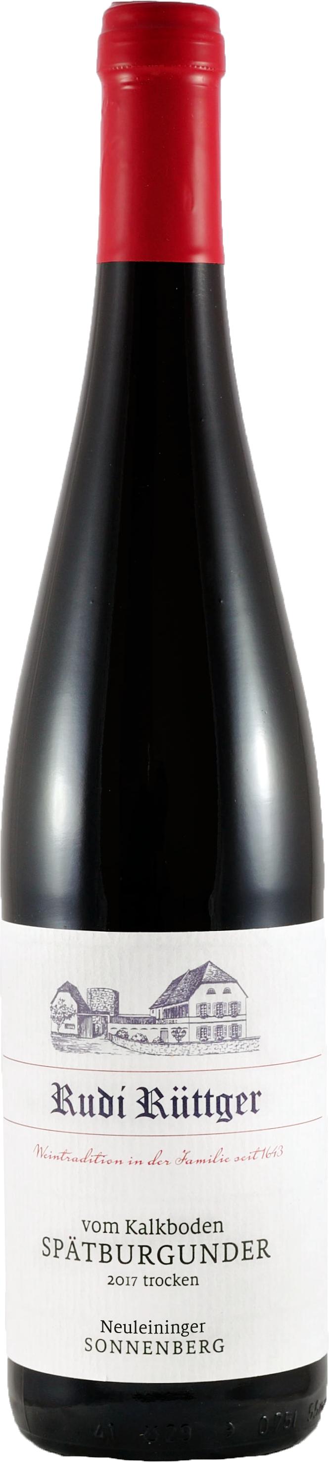 Rudi Rüttger Neuleininger Sonnenberg Spätburgunder Vom Kalkboden 2017 wine bottle