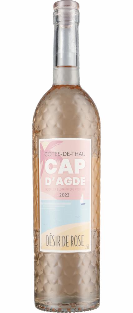 Cap d'Agde Rosé, Désire de Rosé wine bottle