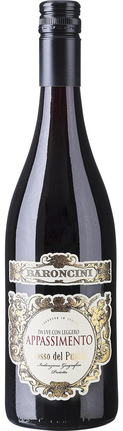 Baroncini Leggero Appassimento Rosso Puglia IGP wine bottle