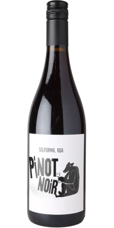Buttler the bear Pinot Noir wine bottle