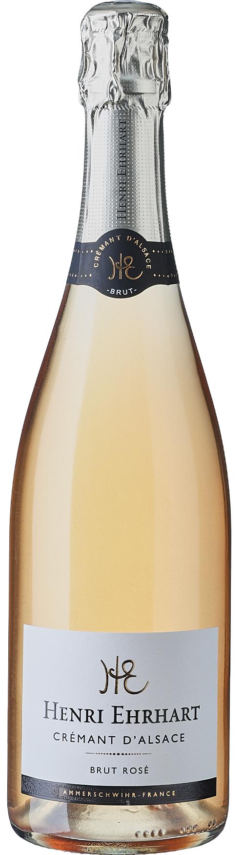 Henri Ehrhart Crémant D'Alsace brut rosé wine bottle