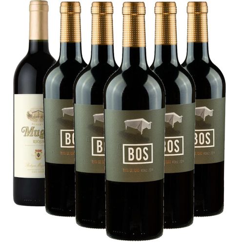 Vinpakke - 5 El Bos + 1 Gratis Muga Reserva wine bottle