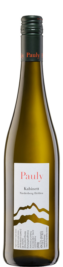 Axel Pauly Niederberg-Helden Kabinett Riesling 2020 wine bottle