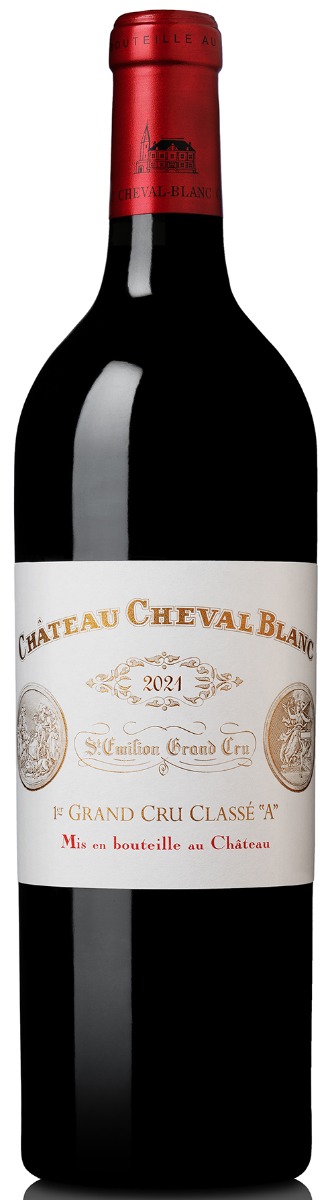 Chateau Cheval Blanc St. Emilion 1. Grand Cru Classé A 2021 i trækasse wine bottle