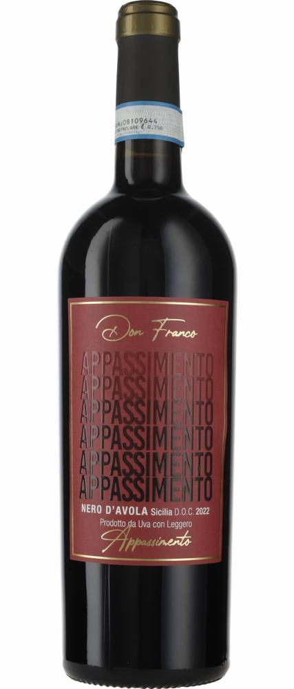 Don Franco Apassimento Sicilia wine bottle