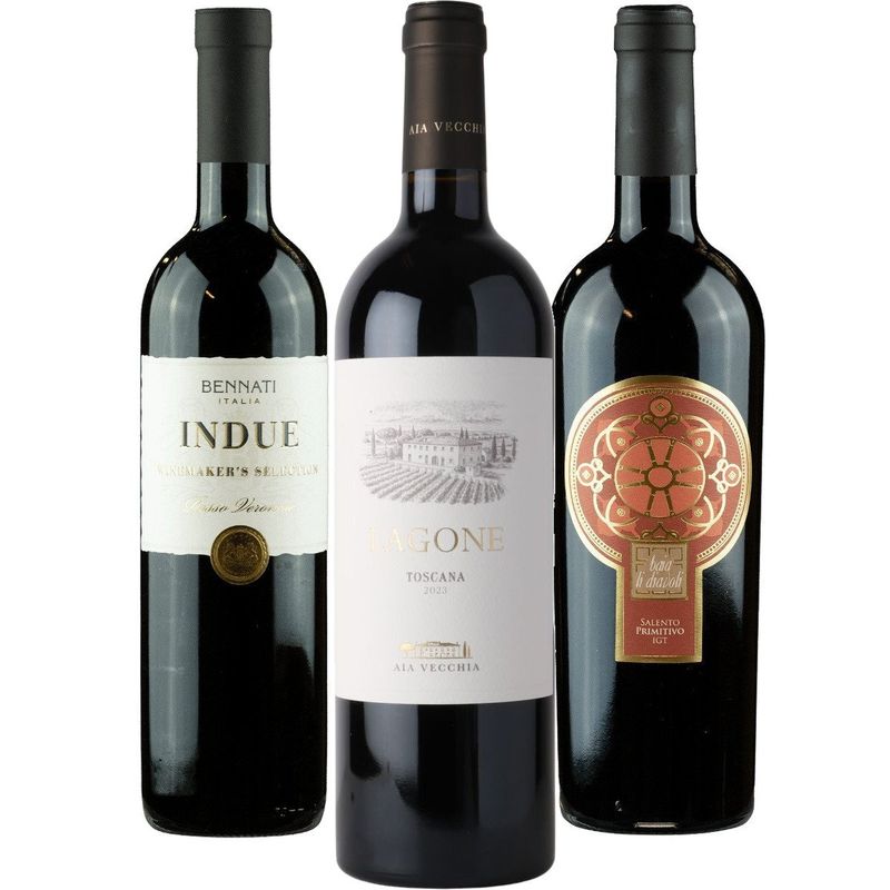 Smagekasse - Top 3 Italien wine bottle