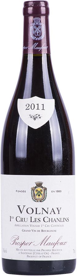 Volnay 1er Cru Les Chanlins 2011 Prosper Maufoux wine bottle
