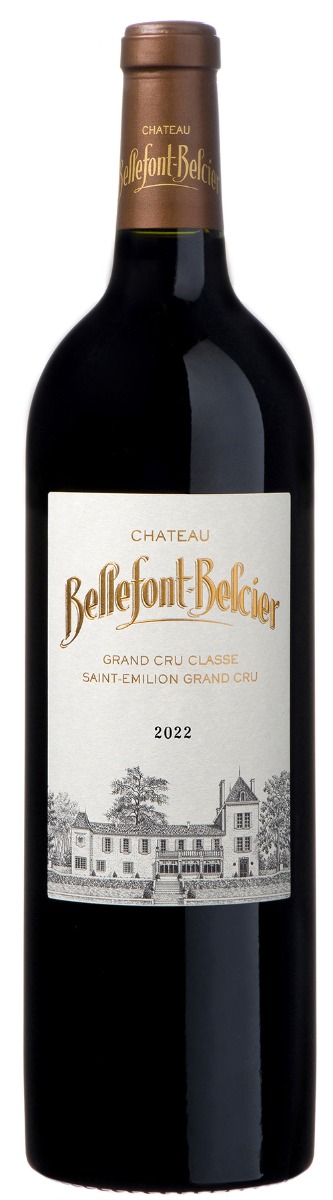 Château Bellefont-Belcier Saint-Emilion Grand Cru Classé 2022 i trækasse wine bottle