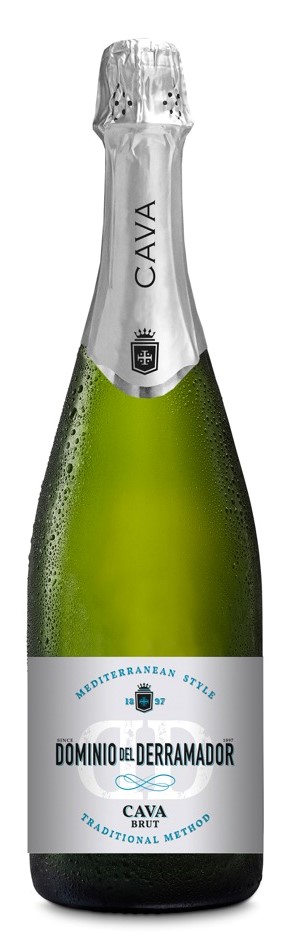 Torre Oria Dominio del Derramador Traditional Method Mediterranean Style Cava Brut wine bottle