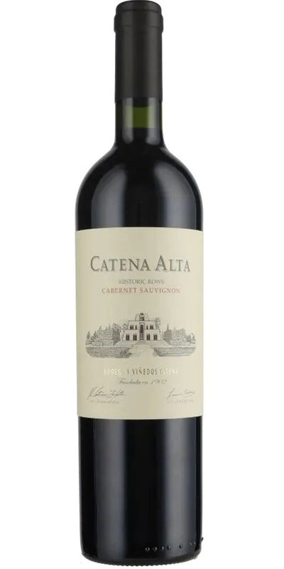 Catena, Alta Historic Rows Cabernet Sauvignon Mendoza 2015 wine bottle