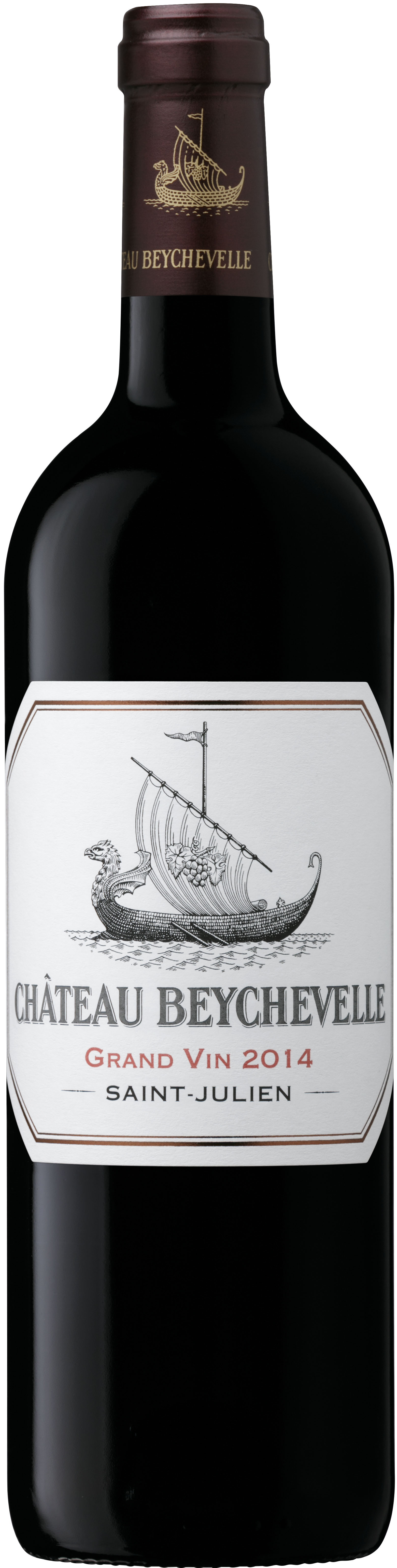 Château Beychevelle St-Julien 4. Cru Classé 2014 i trækasse wine bottle