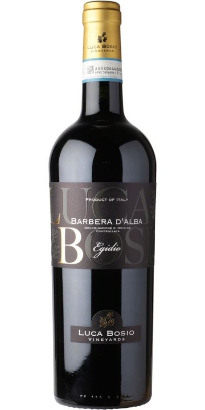 Luca Bosio, Barbera d'Alba Egidio 2023 wine bottle