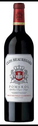 Clos Beauregard Pomerol 2022 i trækasse wine bottle