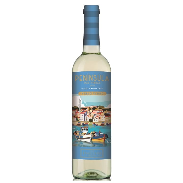 Peninsula das Vinhas `Medium Sweet` Vinho Verde wine bottle