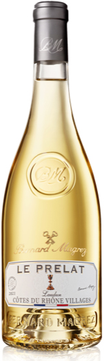 Bernard Magrez Côtes du Rhône-Villages Laudun Le Prélat Blanc 2021 wine bottle