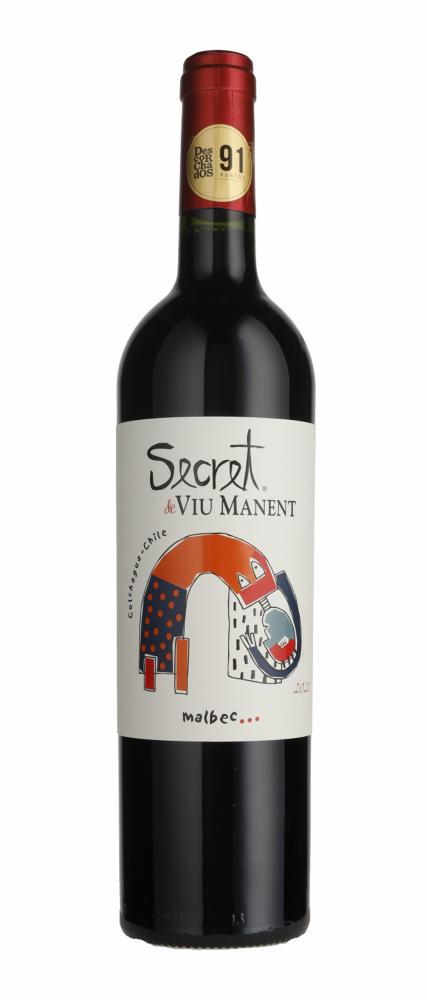 2021 Secret Malbec Colchagua Viu Manent  wine bottle