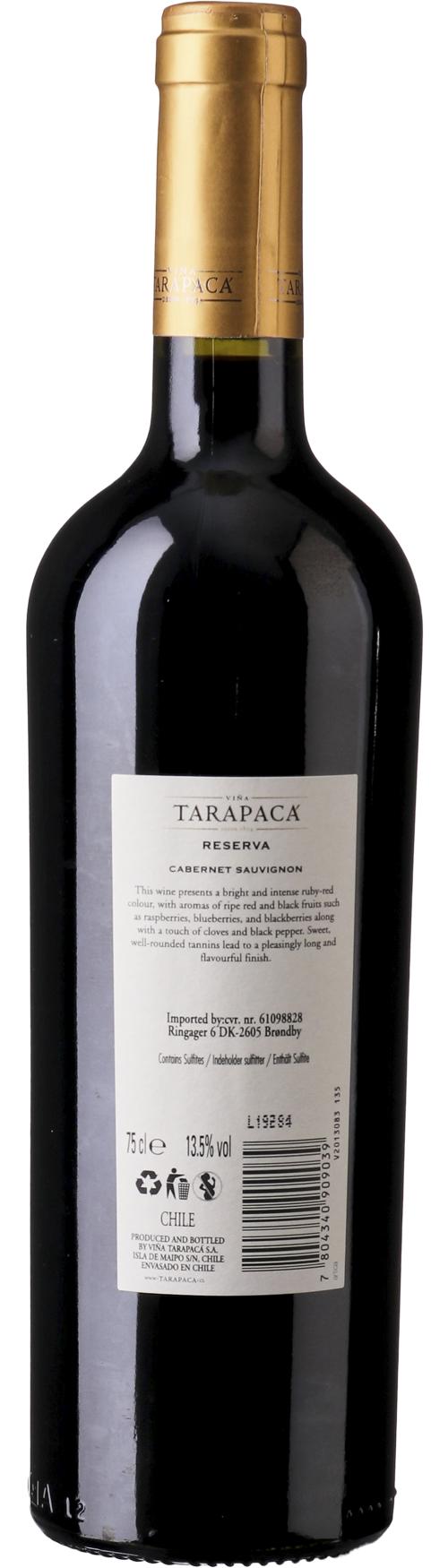 Viña Tarapacá Reserva Cabernet Sauvignon wine bottle