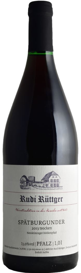 Rudi Rüttger Spätburgunder trocken 2013 - 1 liter wine bottle