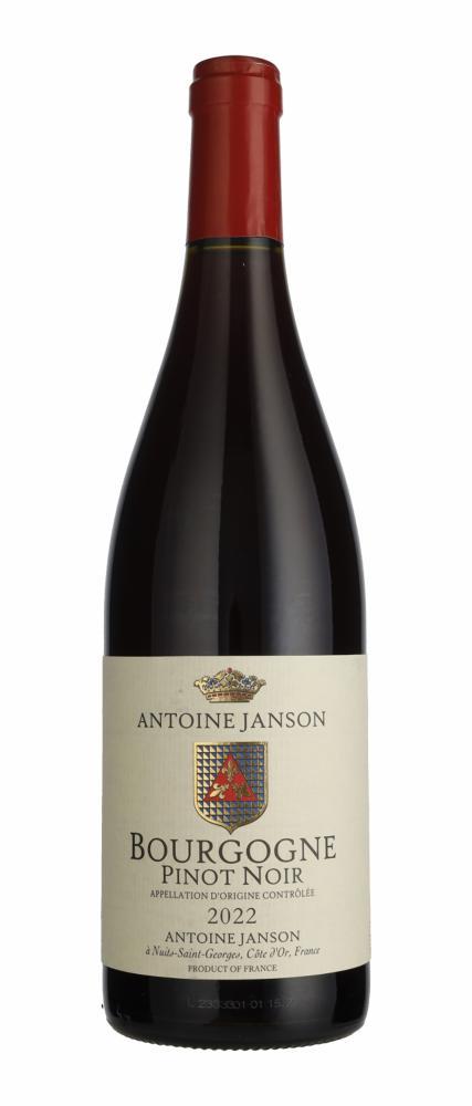 2022 Bourgogne Pinot Noir Antoine Janson wine bottle