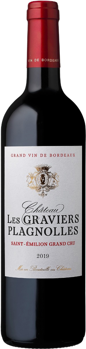 Chateau Les Graviers Plagnolles Saint-Emilion Grand Cru 2019 wine bottle