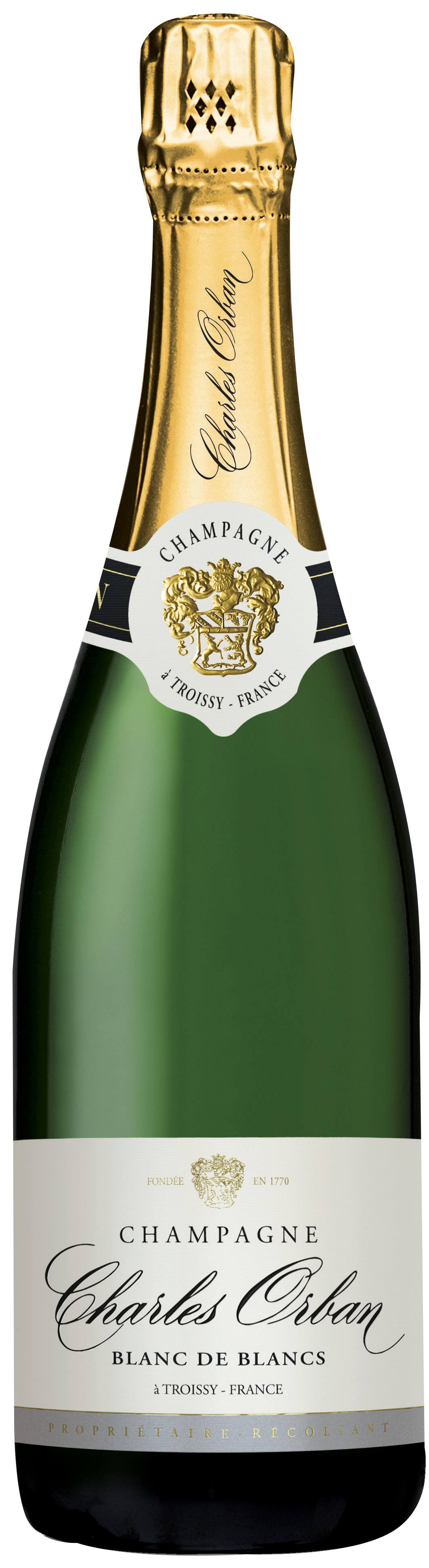 Charles Orban Champagne Blanc de Blancs Brut wine bottle