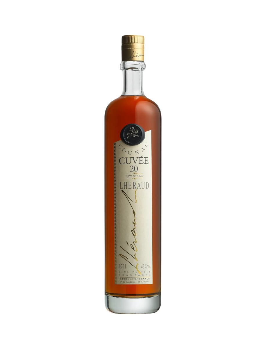 Lhéraud Cognac 20 års Fine Petite Champagne wine bottle