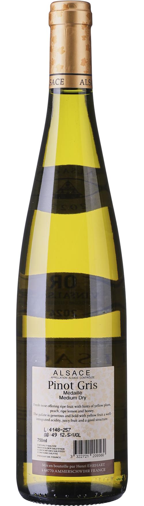 Lucien Edelstein Pinot Gris Alsace wine bottle