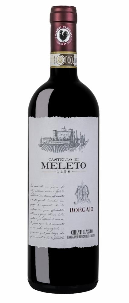 2021 Castello di Meleto Chianti Classico Borgaio wine bottle