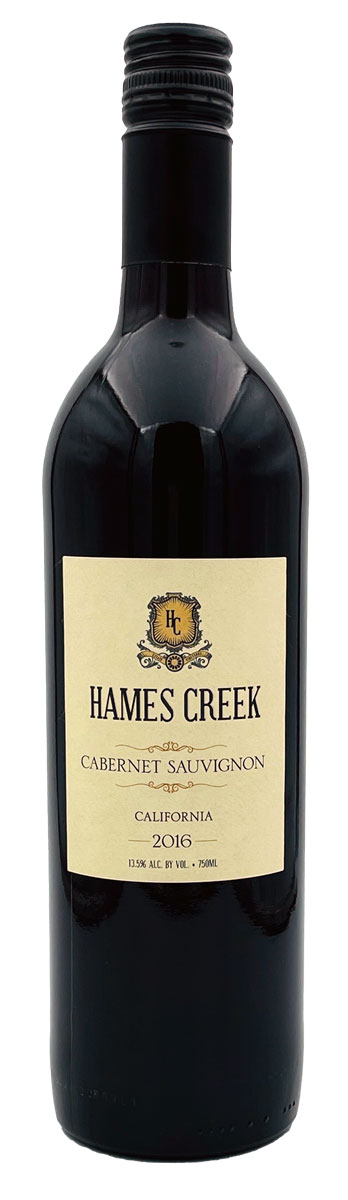 Scheid Family Wines Hames Creek Cabernet 2016 wine bottle