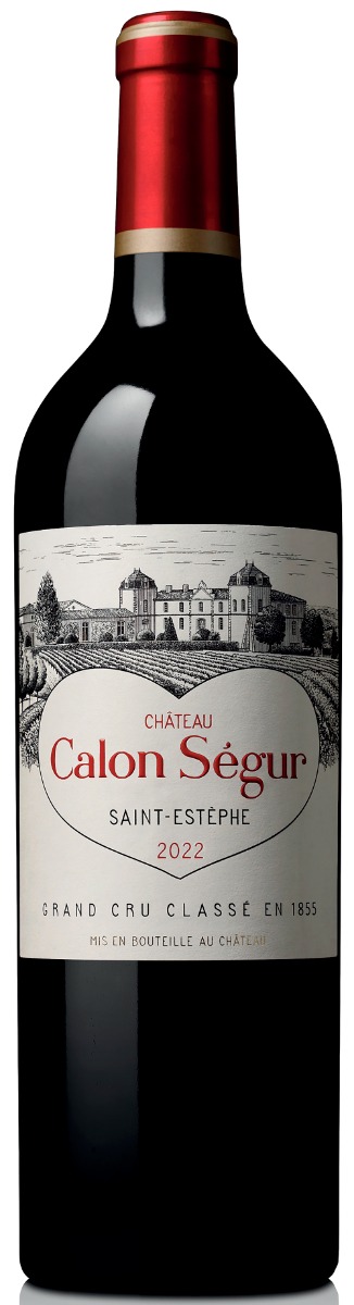 Chateau Calon Ségur Saint-Estephe Grand Cru Classé 2022 i trækasse wine bottle