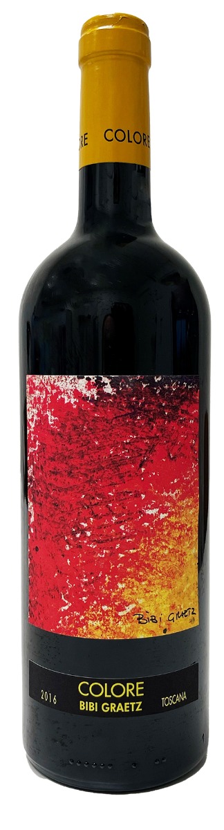 Bibi Graetz Colore Rosso 2016 i trækasse wine bottle