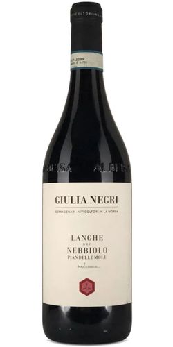 Giulia Negri, Langhe Nebbiolo 2024 "Pian delle Mole" wine bottle