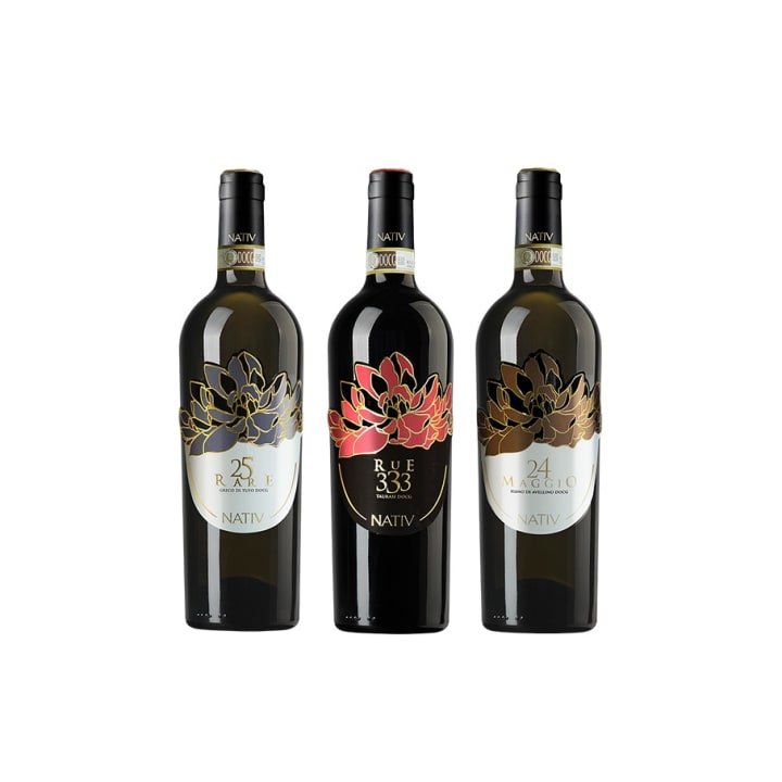 Nativ Magnolia 3 fl Gavekasse wine bottle