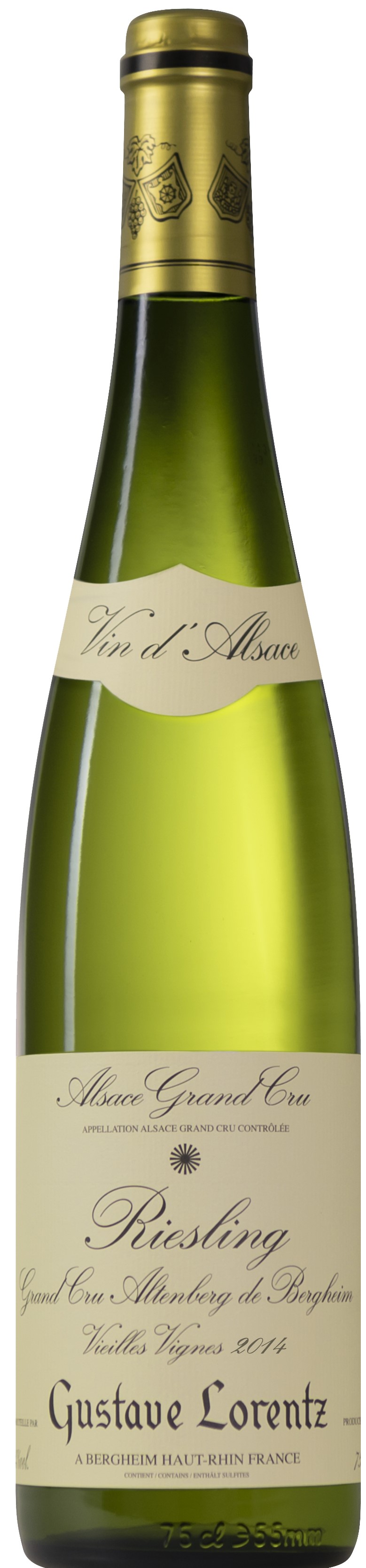 Gustave Lorentz Riesling Grand Cru Altenberg de Bergheim 2014 wine bottle