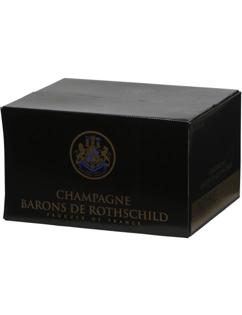 Champagne Barons de Rothschild Rosé Brut wine bottle