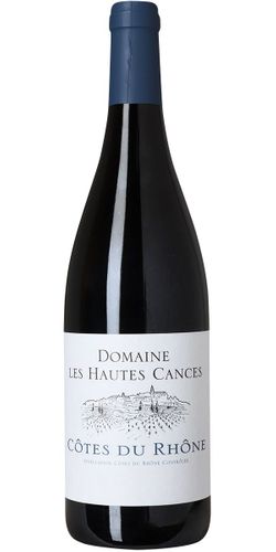 Domaine les Hautes Cances, Cotes du Rhone 2019 wine bottle