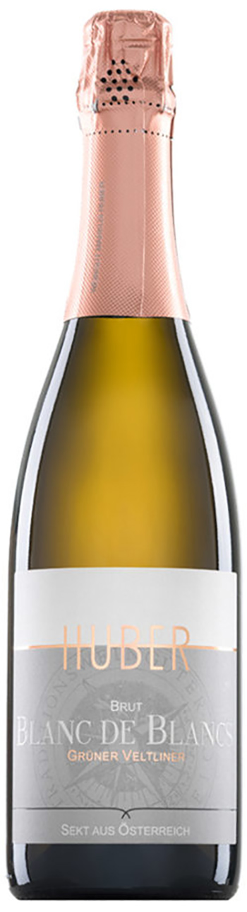 Huber Sekt Grüner Veltliner Blanc de Blanc Brut 2020 ØKO wine bottle
