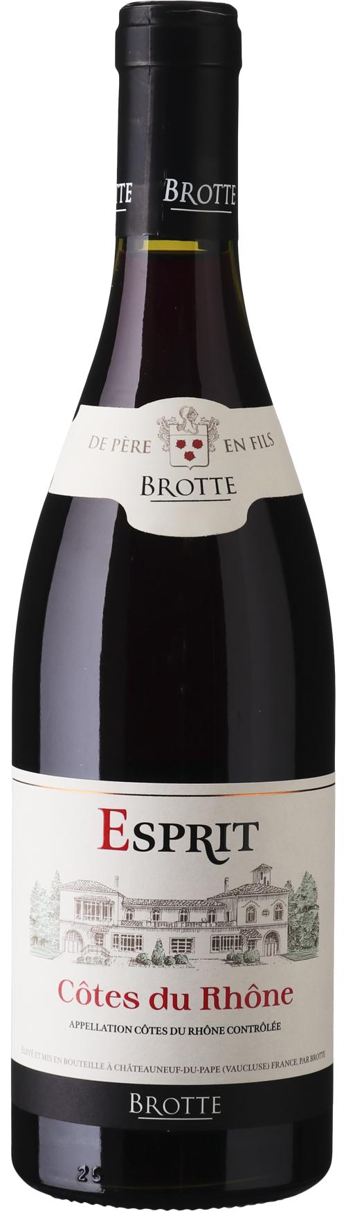 Brotte Esprit Barville Rouge wine bottle
