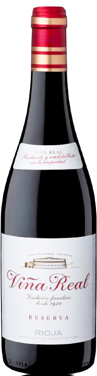 Vina Real Reserva Rioja 2010 wine bottle