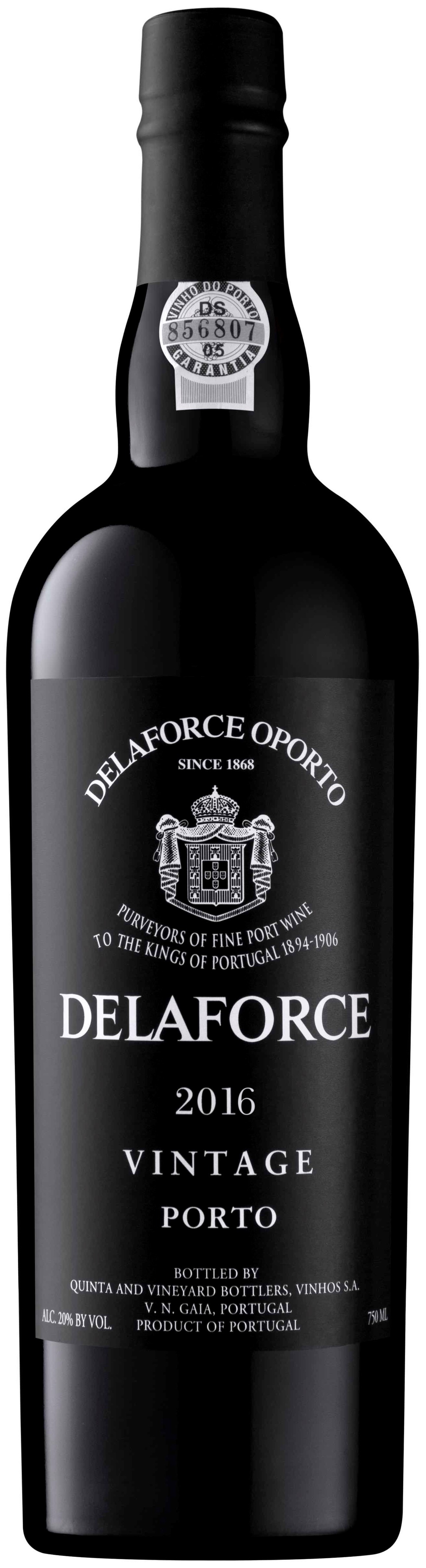 Delaforce Vintage Port 2016 i trækasse wine bottle