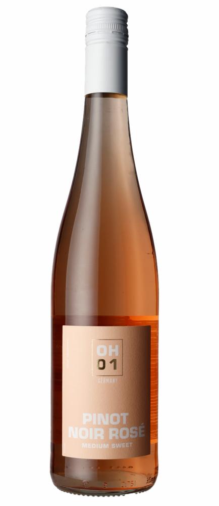 Oscar Haussmann OH01 Pinot Noir Rosé Semi Sweet wine bottle