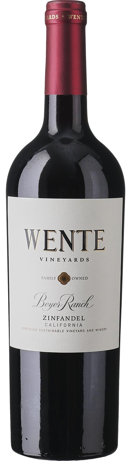 Wente Beyer Ranch Zinfandel wine bottle