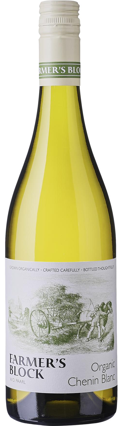 Farmer's Block Chenin-Viognier wine bottle