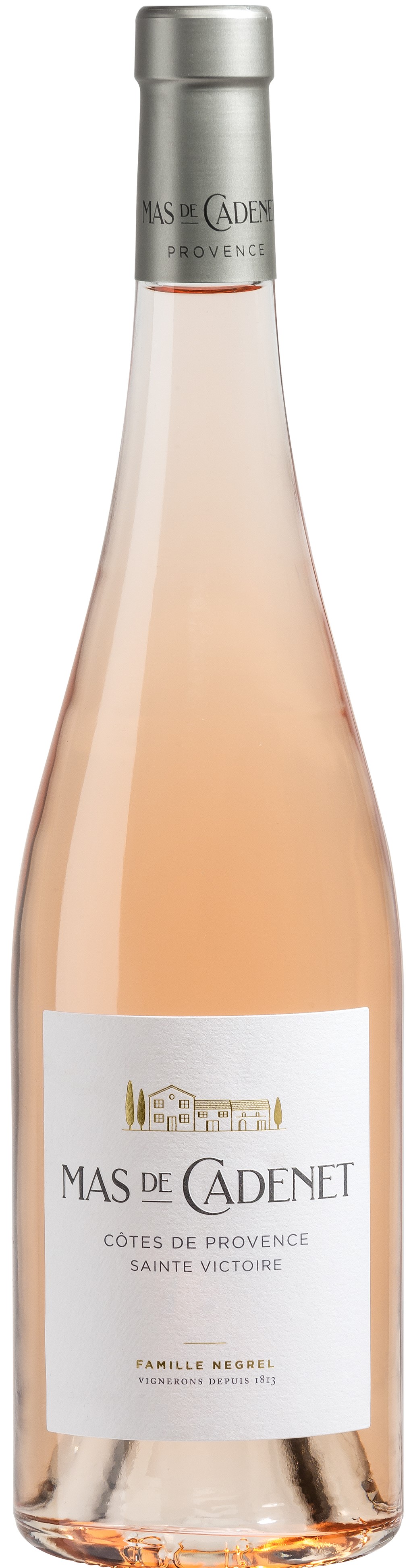 Mas de Cadenet Cote de Provence Sainte Victoire Rosé 2018 wine bottle