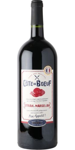 Gourmet Pere et Fils, Syrah Marselan, Cote de Boeuf Magnum wine bottle